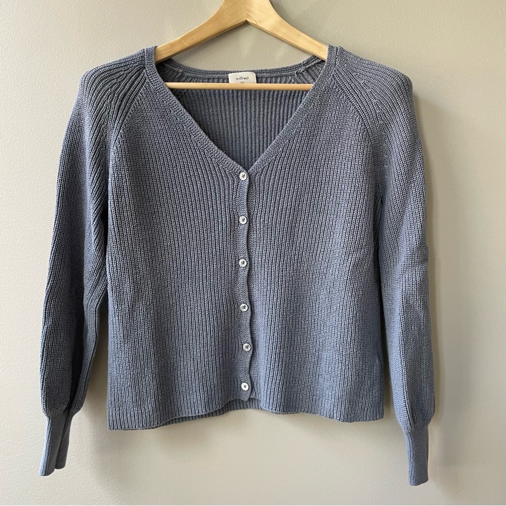 XXS - Aritzia Granada Cardigan in Granite Blue